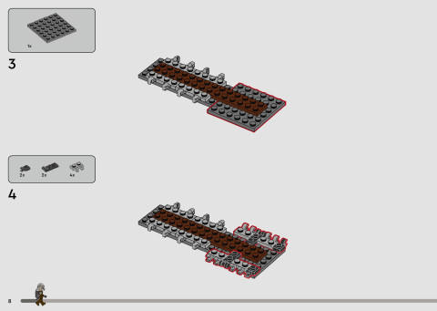 LEGO 75447 instructions page 8 – build guide