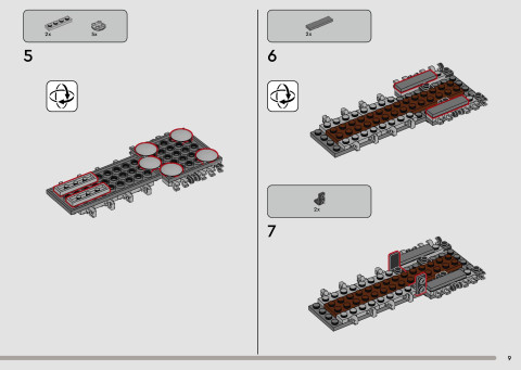 LEGO 75447 instructions page 9 – build guide