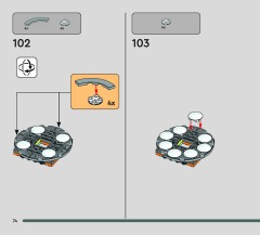 LEGO 75452 instructions page 74 – build guide