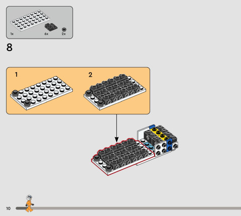 LEGO 75460 instructions page 10 – build guide