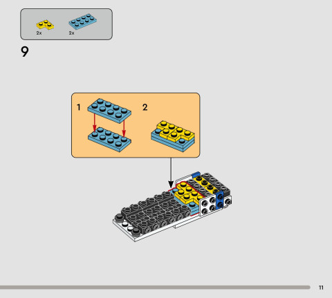 LEGO 75460 instructions page 11 – build guide
