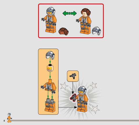 LEGO 75460 instructions page 6 – build guide