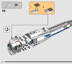 LEGO 75460 instructions page 70 – build guide