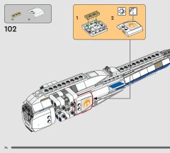 LEGO 75460 instructions page 74 – build guide