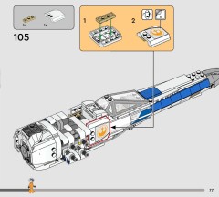 LEGO 75460 instructions page 77 – build guide
