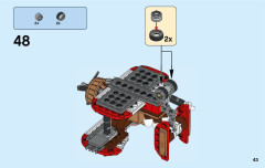 LEGO 75822 instructions page 43 – build guide