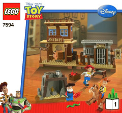 LEGO 7594 instructions page 1 – build guide