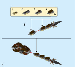 LEGO 75946 instructions page 14 – build guide