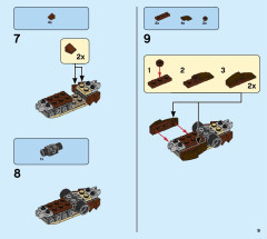 LEGO 75946 instructions page 9 – build guide