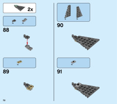 LEGO 75947 instructions page 72 – build guide