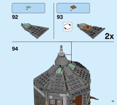 LEGO 75947 instructions page 73 – build guide