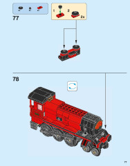 LEGO 75955 instructions page 77 – build guide