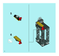 LEGO 7596 instructions page 8 – build guide