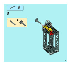 LEGO 7596 instructions page 9 – build guide