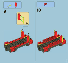 LEGO 7597 instructions page 9 – build guide