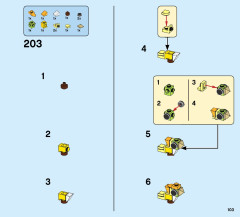 LEGO 75974 instructions page 103 – build guide