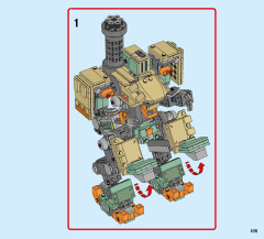 LEGO 75974 instructions page 105 – build guide