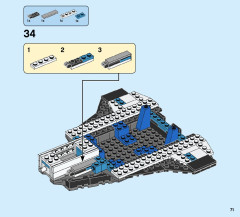 LEGO 75975 instructions page 71 – build guide