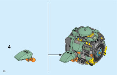 LEGO 75976 instructions page 70 – build guide