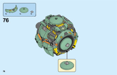 LEGO 75976 instructions page 74 – build guide