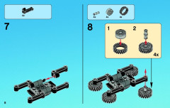 LEGO 76004 instructions page 8 – build guide