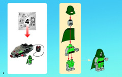 LEGO 76005 instructions page 2 – build guide