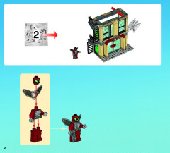 LEGO 76005 instructions page 2 – build guide