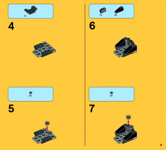 LEGO 76018 instructions page 9 – build guide