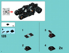 LEGO 76023 instructions page 2 – build guide