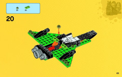 LEGO 76025 instructions page 43 – build guide