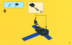 LEGO 76028 instructions page 13 – build guide