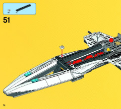 LEGO 76028 instructions page 72 – build guide