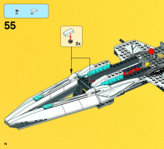 LEGO 76028 instructions page 76 – build guide