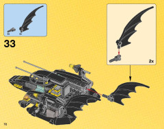 LEGO 76034 instructions page 72 – build guide