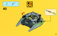 LEGO 76040 instructions page 43 – build guide