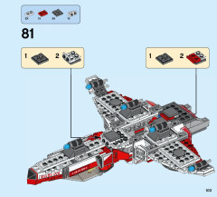 LEGO 76049 instructions page 103 – build guide