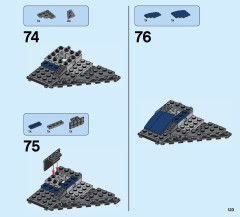 LEGO 76051 instructions page 123 – build guide