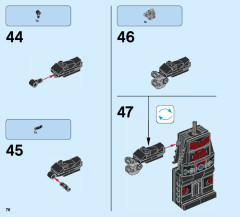 LEGO 76051 instructions page 76 – build guide