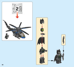 LEGO 76054 instructions page 36 – build guide