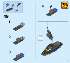 LEGO 76054 instructions page 43 – build guide