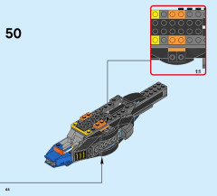 LEGO 76054 instructions page 44 – build guide
