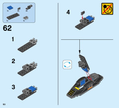 LEGO 76054 instructions page 50 – build guide