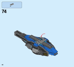 LEGO 76054 instructions page 62 – build guide