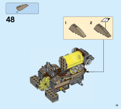 LEGO 76054 instructions page 35 – build guide