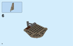 LEGO 76056 instructions page 8 – build guide