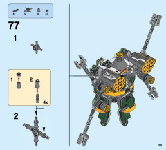 LEGO 76059 instructions page 65 – build guide