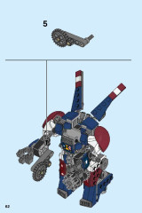 LEGO 76077 instructions page 62 – build guide