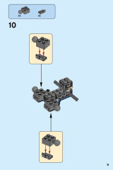 LEGO 76077 instructions page 9 – build guide
