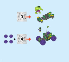 LEGO 76078 instructions page 2 – build guide