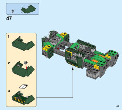 LEGO 76078 instructions page 43 – build guide